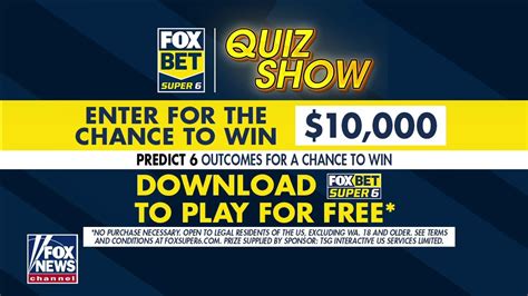Another $10,000 is on the line this weekend in the <b>FOX</b> <b>Bet</b> <b>Super</b> <b>6</b> "Quiz Show," a weekly. . Fox bet super 6 free spin prizes